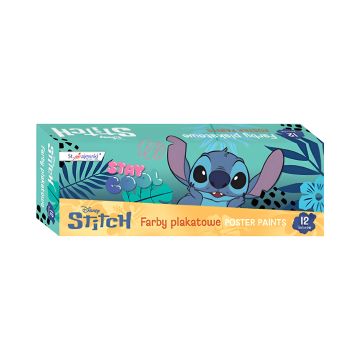 Farby plakatowe 12 kolorów Stitch 20 ml zestaw 12 sztuk