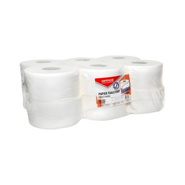 Papier toaletowy celulozowy dwuwarstwowy OFFICE PRODUCTS Jumbo 120m biały 12 sztuk