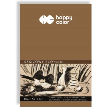 Blok rysunkowy A4 80 kartek 80g ECO Happy Color