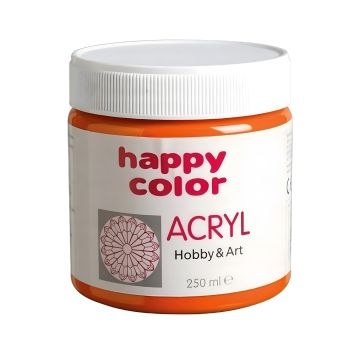 Farba akrylowa Happy Color pomarańczowa 250 ml