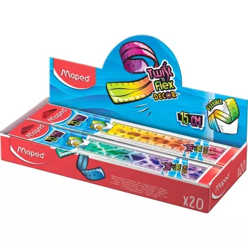 Linijka Twist’n Flex Animals niełamliwa 15 cm