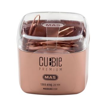 Spinacze do papieru MAS Cubbie Premium  złote 15 sztuk