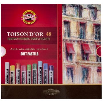 Pastele Suche TOISON D'OR KOH-I-NOOR Zestaw 48 Kolorów