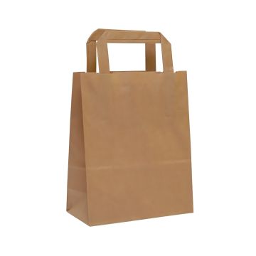 Torba pakowa ucho płaskie 320x220x250 brązowa