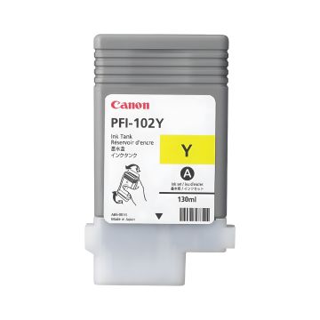 Tusz Canon PFI-102Y żółty do ploterów imagePROGRAF pojemność 130 ml