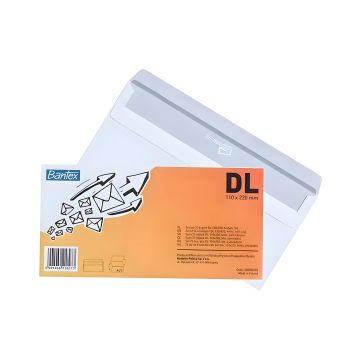 Koperta Bantex DL SK, biała