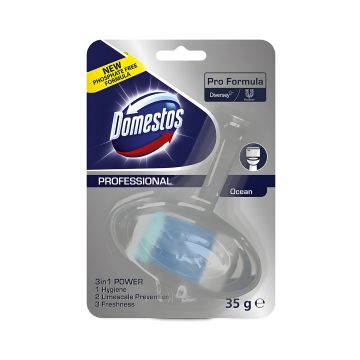 Kostka toaletowa DOMESTOS Diversey Ocean o zapachu oceanicznym, 35g, blok porządkujący