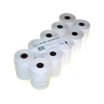Rolki termiczne Drescher 57x20 mm bez BPA do kas fiskalnych, opakowanie 10 szt.