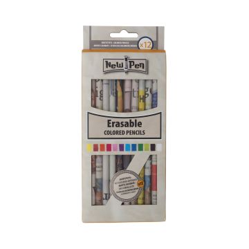 Kredki ołówkowe New Pen 12 sztuk zmywalne