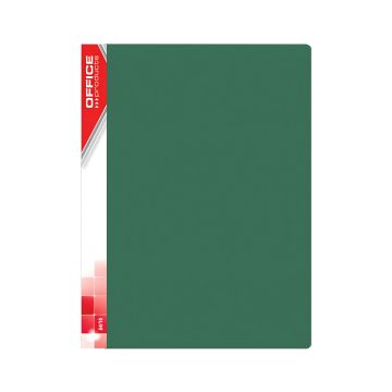 Teczka ofertowa OFFICE PRODUCTS z polipropylenu A4 620 mikronów zielona 30 koszulek