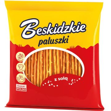 Paluszki Beskidzkie z solą 240g Chrupiąca Przekąska Firmowa