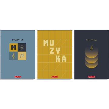 Zeszyt do Muzyki A4 16 Kartek Pięciolinia Pionowy Herlitz