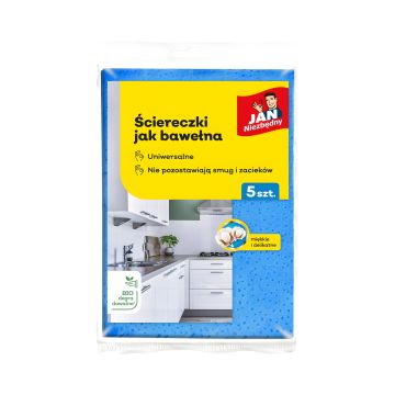 Ściereczki kuchenne jak bawełna JAN NIEZBĘDNY, 5 sztuk