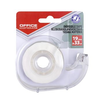 Taśma biurowa OFFICE PRODUCTS matowa 19 mm x 33 m z dyspenserem do biura
