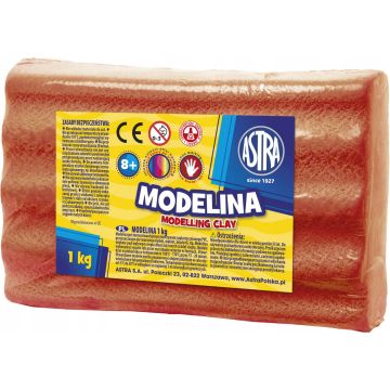 Modelina termoutwardzalna 1kg czerwona ASTRA