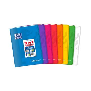 Zeszyt Oxford Easybook w linię format A5 60 kartek zestaw 8 sztuk