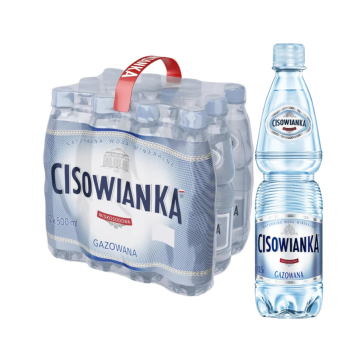 Woda Cisowianka gazowana 0,5l 12 sztuk