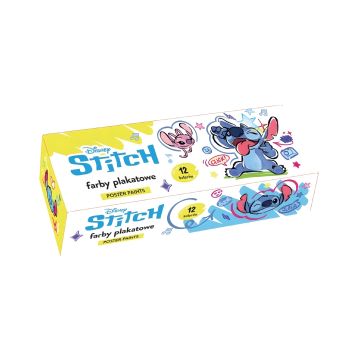Farby plakatowe Stitch 12 kolorów 20 ml zestaw