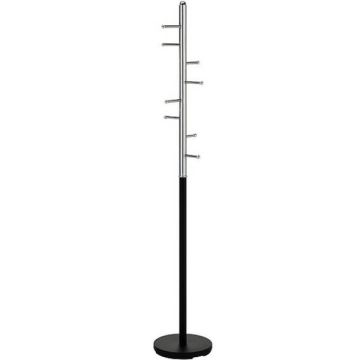 Wieszak stojący czarny z chromem 173 cm Ferro Signal