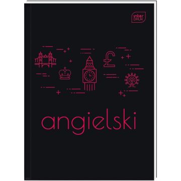 Brulion A5 80 kartek kratka z materiałami do nauki języka angielskiego INTERDRUK