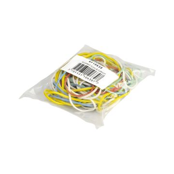 Gumki recepturki Q-CONNECT mix kolorów 25g gumki biurowe elastyczne do dokumentów