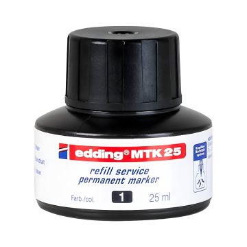 Tusz do uzupełniania markerów permanentnych e-MTK 25 Edding, czarny 25 ml