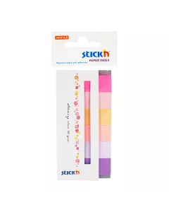 Zakładki Indeksujące Papierowe Spring 45x15mm, 6 Kolor&oacute;w Neonowych, 180 Karteczek