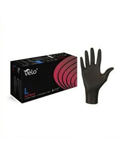 Rękawice nitrylowe VELO Nitrile Black L 100 szt. | bezpudrowe, bezlateksowe