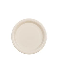 Talerzyki Papierowe Beżowe Okrągłe 23 cm (6 szt.)