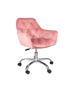 Fotel obrotowy Q 190 Velvet aksamit Signal r&oacute;ż antyczny bluvel 52