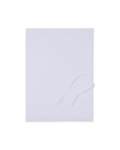 Teczka wiązana A4 OFFICE PRODUCTS Budget kartonowa 250gsm 3-skrzydkowa biała