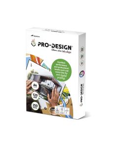 Papier ksero PRO-DESIGN FSC, satynowany, klasa A++, A4, 168CIE, 120gsm, 250 ark.
