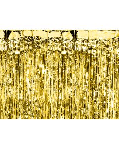 Kurtyna Party Złota Dekoracyjna 90 x 250 cm