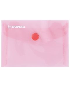 Teczka kopertowa DONAU zatrzask, PP, A7, 180mikr., czerwona