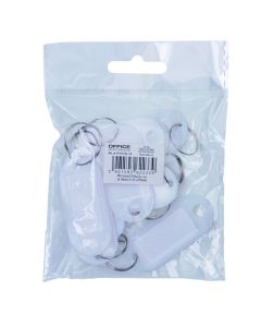 Zawieszki Na Klucze Office Products, 50X20Mm, 10Szt., Białe