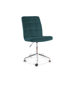 Fotel obrotowy Q 020 Signal, Velvet ciemnozielony, bluvel 78