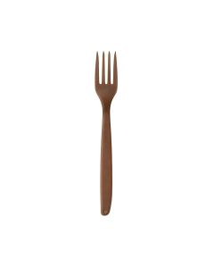 Widelce z wł&oacute;kien drzewnych REUSE WPC ciemny brąz 18,5 cm 50 szt.