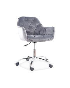 Fotel obrotowy Q 190 Velvet aksamit Signal, szary, bluvel 14