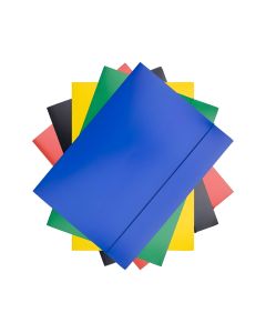 Teczka z gumką OFFICE PRODUCTS A4 karton lakierowany 320gsm 3-skrzydle mix kolor&oacute;w