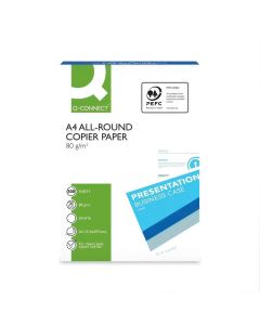 Papier ksero Q-CONNECT All-Round, A4, klasa C, 80gsm, 500 ark.