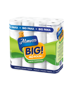 Papier toaletowy, Almusso, Big!, 3-warstwowy, 40 rolek