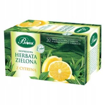 Herbata Bifix Zielona z Cytryną 20 torebek
