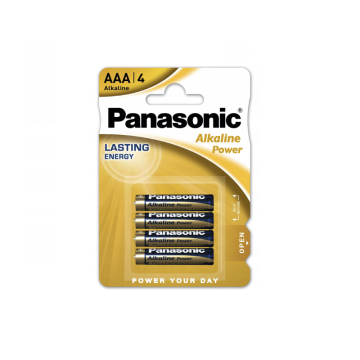 Panasonic Baterie alkaliczne  AAA (R3) 4 szt.