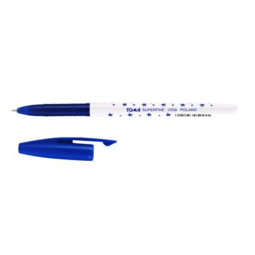 Długopis S-FINE niebieski gwiazdki TO-059 TOMA skuwka