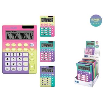 Kalkulator 12 pozycyjny SUNSET 6 sztuk