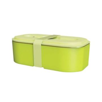 Lunch Box z elastyczną opaską zielony