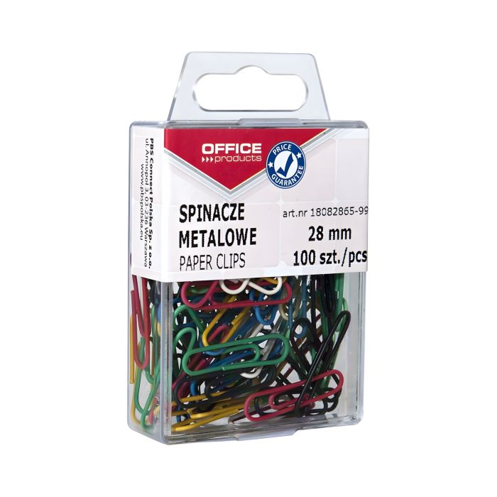 Spinacze\u0020biurowe\u0020kolorowe\u0020OFFICE\u0020PRODUCTS\u0020powlekane\u002028mm\u0020w\u0020pude\u0142ku\u0020100\u0020sztuk\u0020mix\u0020kolor\u00F3w\u0020\u002D\u0020zdj\u0119cie\u00201