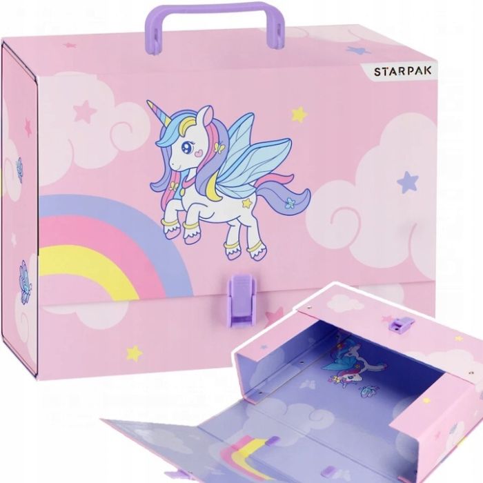 Teczka\u0020z\u0020R\u0105czk\u0105\u0020A4\u0020Unicorn\u0020Lakierowany\u0020Karton\u0020Grzbiet\u00209,5\u0020cm\u0020\u002D\u0020zdj\u0119cie\u00201