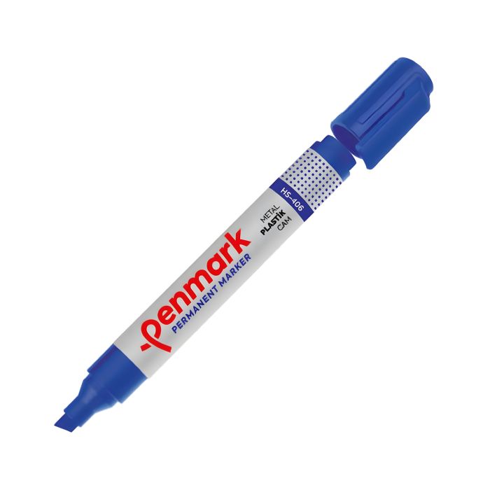 Marker\u0020permanentny\u0020z\u0020ko\u0144c\u00F3wk\u0105\u0020\u015Bci\u0119t\u0105\u0020Penmark\u0020niebieski\u0020\u002D\u0020zdj\u0119cie\u00201