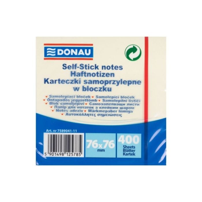 Kostka\u0020samoprzylepna\u0020DONAU,\u002076x76mm,\u00201x400\u0020kart.,\u0020pastel,\u0020jasno\u017C\u00F3\u0142ty\u0020\u002D\u0020zdj\u0119cie\u00201